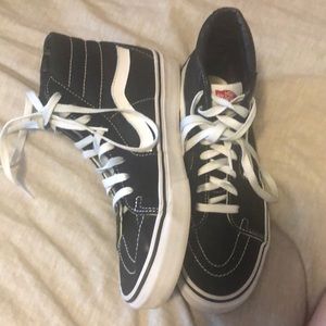 Black high top Vans